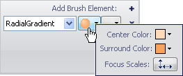 The gauge's gradient editor.