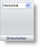 The linear orientation pane in the gauge designer.