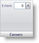 The radial gauge corners pane in the gauge designer.