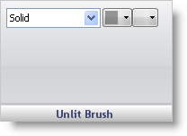 The unlit brush pane in the gauge designer.