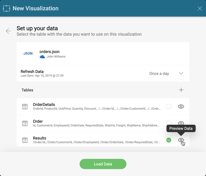 JsonFilesChooseDataStructure_All