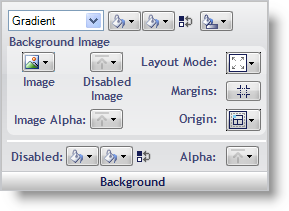 The Background panel that is used to configure the background of the UI Role state.