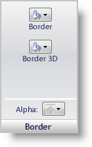 The Border panel that is used to configure the border of the UI Role state.