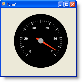 Finished radial wingauge based on code above.