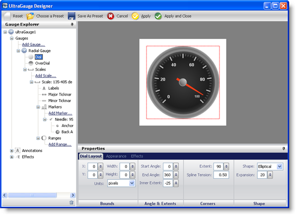 ultragauge designer