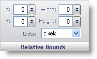 wingauge's relative bounds pane.