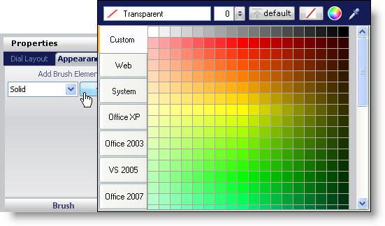 The WinGauge's color picker.