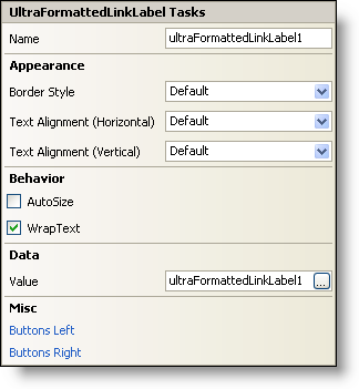 smart tag of ultraformattedlinklabel