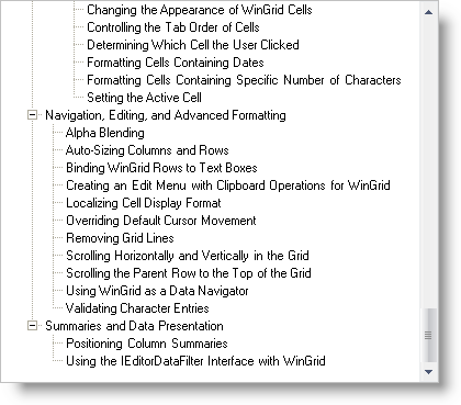 ultratree's scrolling behavior set to scrolltofill