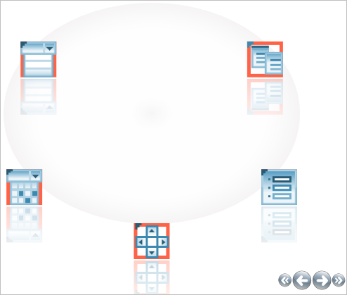 xamcarouselpanel with custom template applied