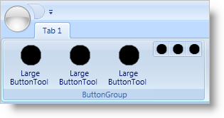 example of xamribbon's group layout panel buttongroup