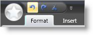 example of xamribbon's quick access toolbar